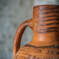Cruche càntaro en terre cuite marquée de sept griffes 40cm - Les Terres d'Espagne