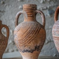 Cruche Cántaro en terre cuite ancienne 40cm x 20cm - Les Terres d'Espagne