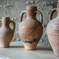 Cruche Cántaro en terre cuite ancienne 40cm x 20cm - Les Terres d'Espagne