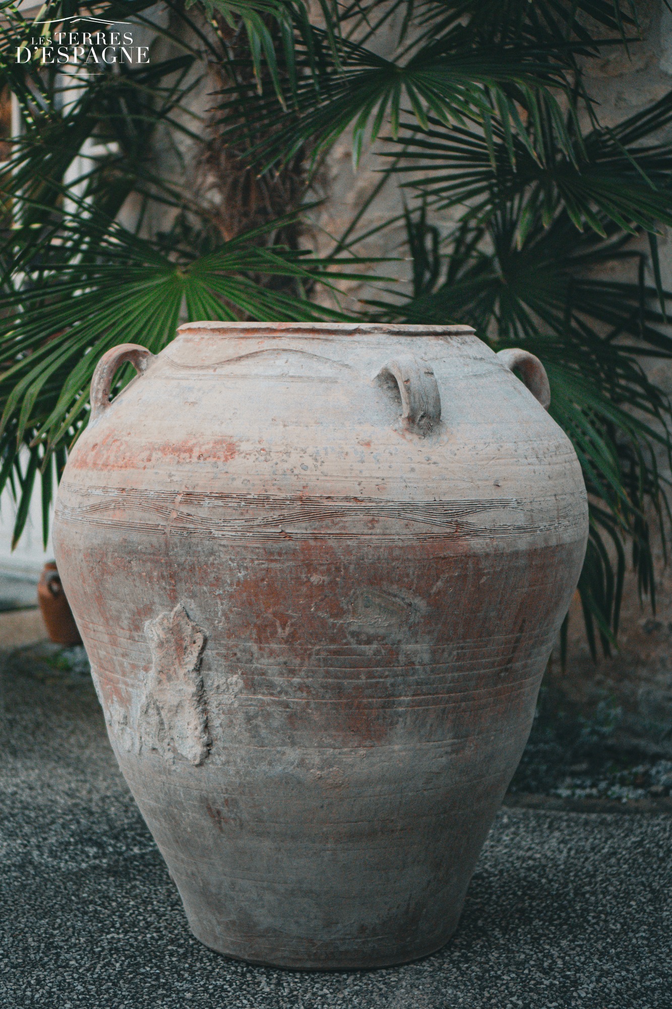 Grande Jarre en Terre Cuite Ancienne 120cm x 90cm - Les Terres d'Espagne