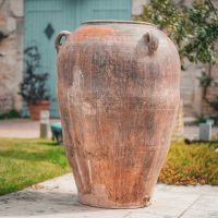 Petite Jarre en Terre Cuite Ancienne 87cm x 63cm - Les Terres d'Espagne