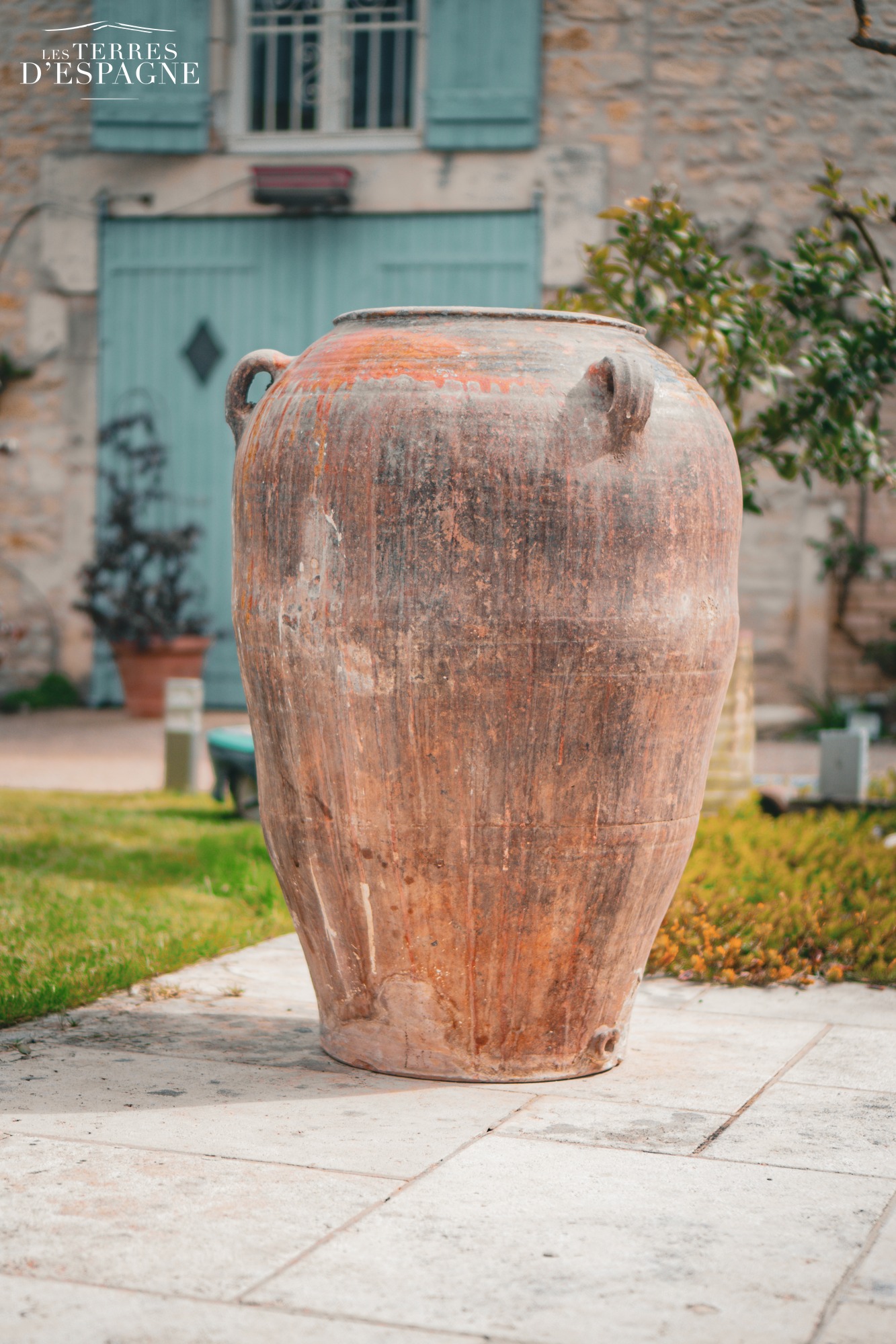 Petite Jarre en Terre Cuite Ancienne 87cm x 63cm - Les Terres d'Espagne