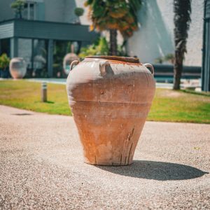 Petite Jarre en Terre Cuite Ancienne 73cm x 65cm - Les Terres d'Espagne