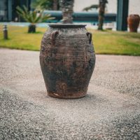 Petite Jarre en Terre Cuite Ancienne 60cm x 50cm - Les Terres d'Espagne