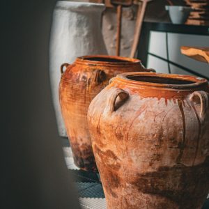 Petite Jarre en Terre Cuite Ancienne 73cm x 65cm - Les Terres d'Espagne