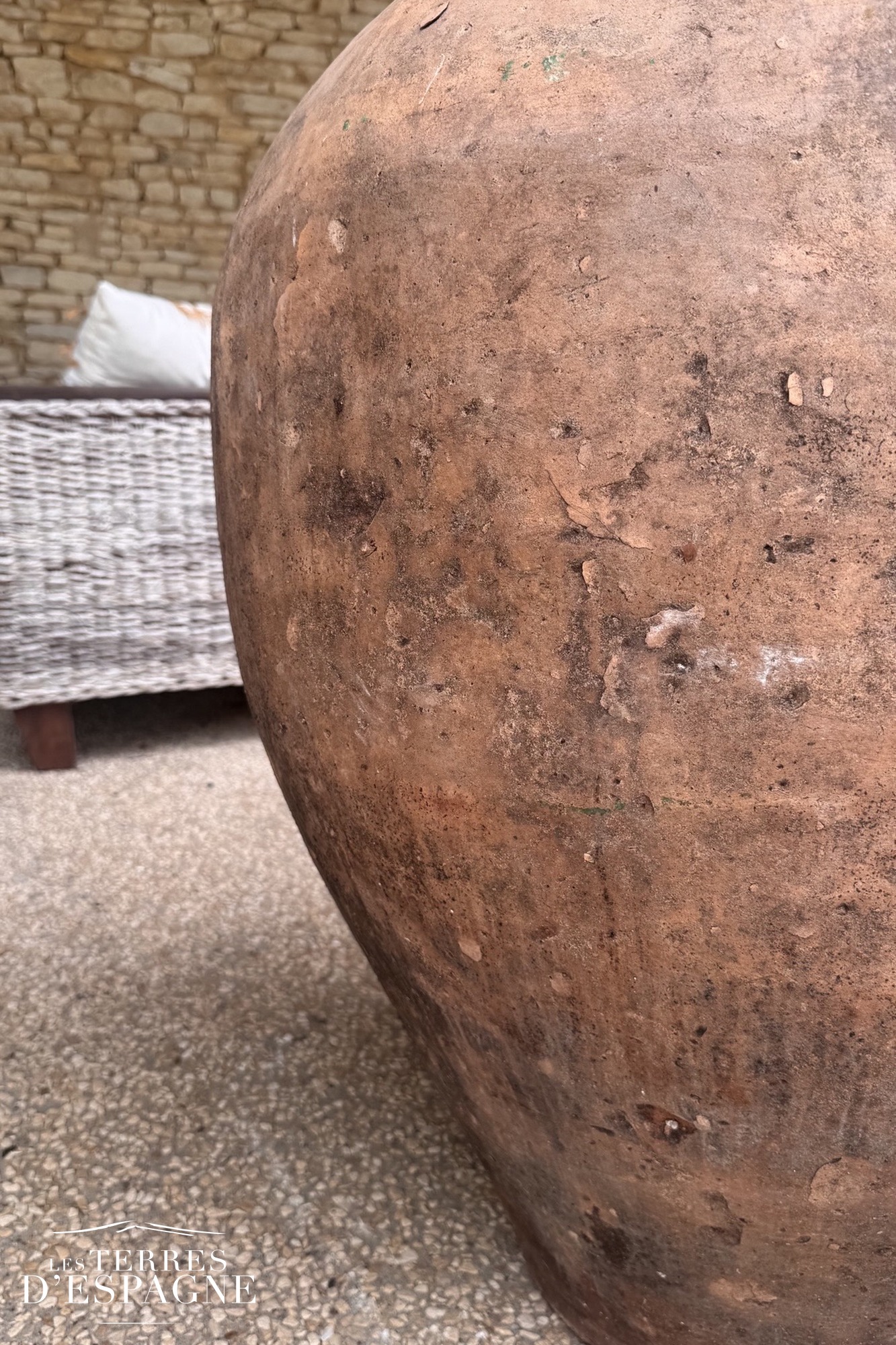 Grandes Jarre en Terre Cuite 104cm x 76cm - Monumentale - Les Terres d'Espagne